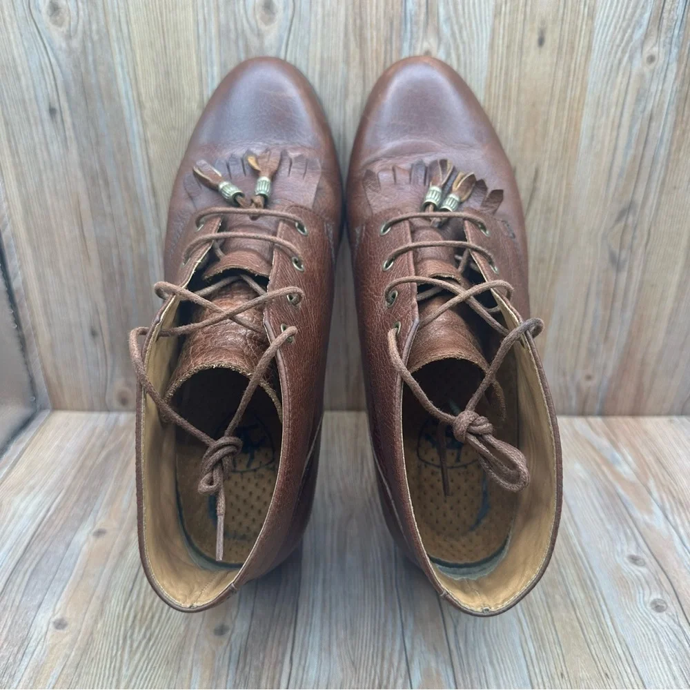 Ariat Brown Leather Lace Up Ankle Boots Womens Size 8.5